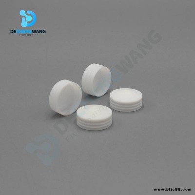 德氟PTFE彈片壓蓋 鐵氟龍密封蓋子 聚四氟乙烯滾直花蓋子 密封件訂制