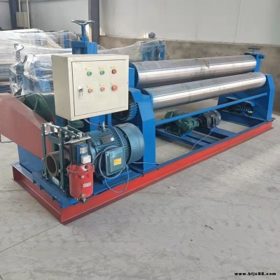 生產全自動10*2500機械式渦輪蝸桿卷板機 電動多功能三輥彎圓機小型卷筒機 不銹鋼卷圓機