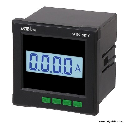 上海沈電單相交流智能電流表PA197I-9K1Y數字液晶485通訊