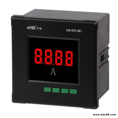 上海沈電4單相LED數顯電流表PA197I-2K1智能485功率表
