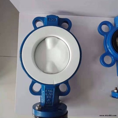 批發對夾式襯氟蝶閥 D71F4全襯蝶閥 凸耳蝶閥 聚四氟乙烯蝶閥