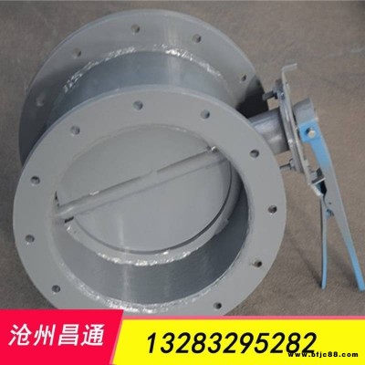 圓形手動通風蝶閥 手柄風門 鍋爐廠煙道耐高溫可遠程控制電動蝶閥
