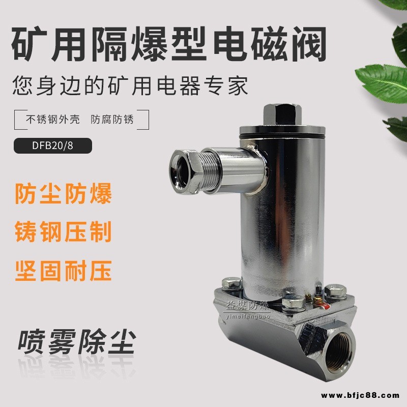 DFB20/8礦用隔爆型電磁閥  不銹鋼材質(zhì)防爆電磁閥