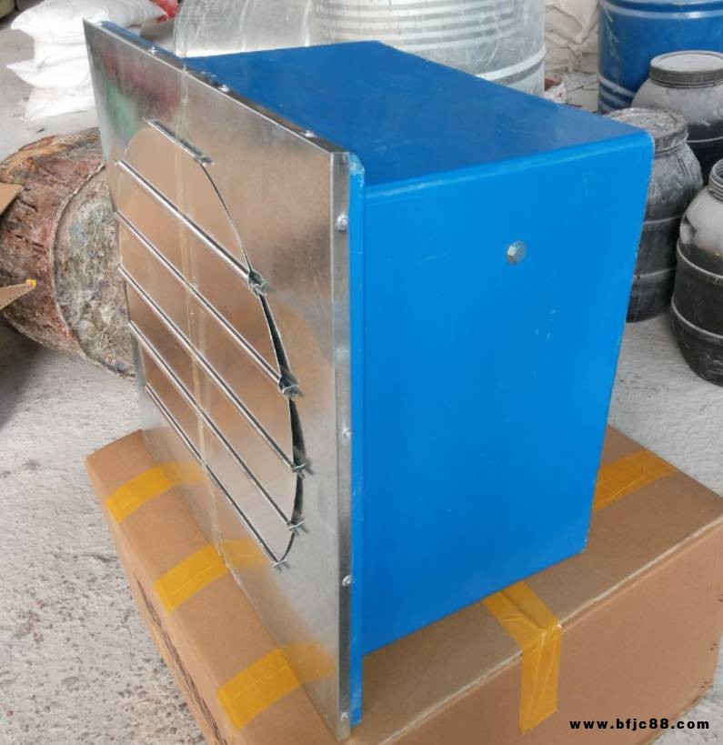 bdfbz方形壁式軸流風機 防爆防腐風機 含防雨百葉風口止回閥