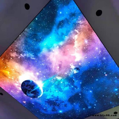 星空圖案燈箱 商場水墨畫燈箱 軟膜天花 軟膜定制廠家