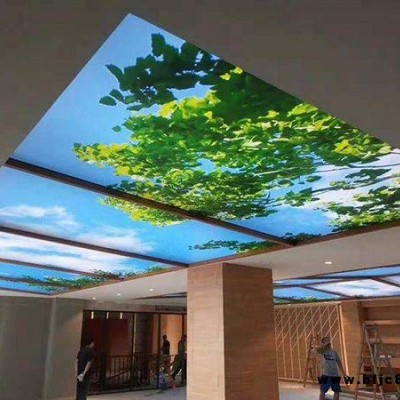 新泰市白色透光膜 軟膜天花 濟南藍天白云吊頂 80元