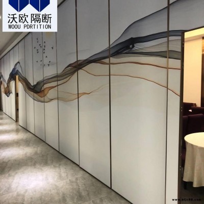益陽市沃歐隔斷 酒店移動屏風(fēng)隔斷 折疊移動隔斷  移動折疊固定隔音