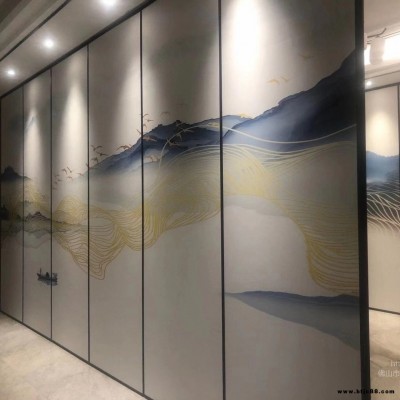 濟(jì)寧沃歐隔斷 酒店包廂隔斷 移動隔斷 活動隔斷屏風(fēng)墻 折疊移動固定