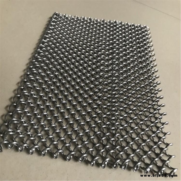 隔斷金屬網簾咖啡廳隔斷裝飾網墻面裝飾垂簾古銅色螺旋吊網鋁合金裝飾金屬網簾編織小勾花網半透明環網裝飾用掛簾網不銹鋼裝飾網