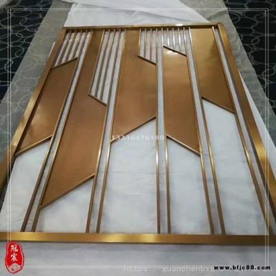 河南金屬裝飾制品廠 酒店休息區(qū)古銅隔斷 酒店大堂屏風(fēng)隔斷定做