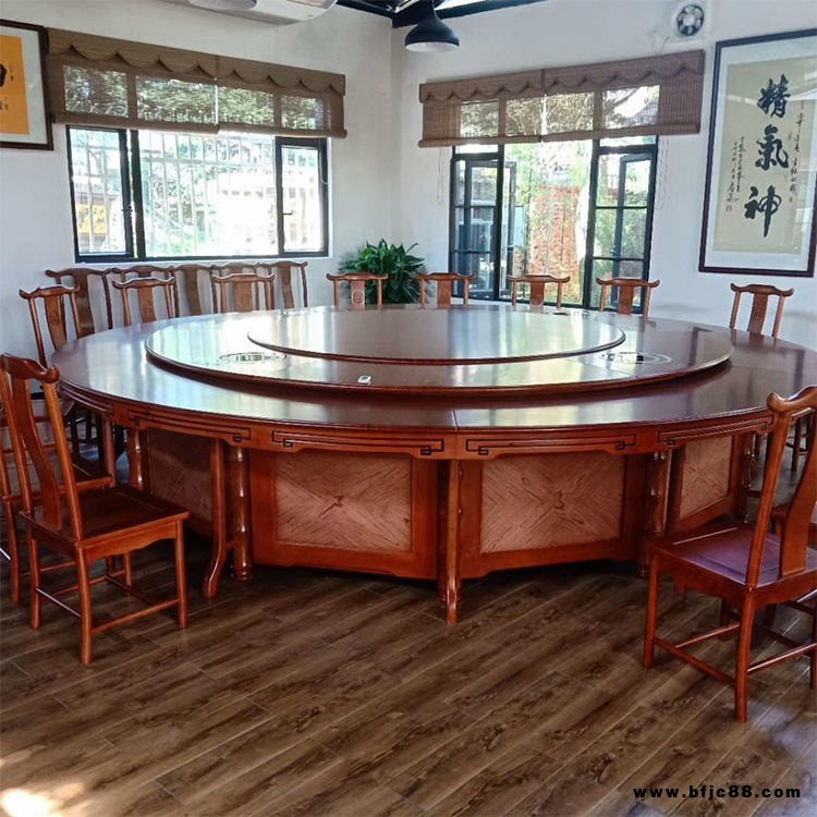 實(shí)木餐桌 酒店實(shí)木餐桌 中餐廳桌椅