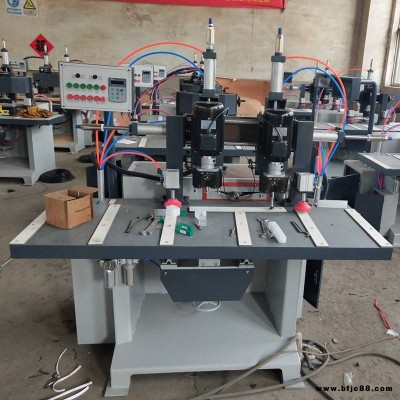 實木家具門單頭銑鎖孔機 衣柜門窗銑鎖眼機 青島門廠榫槽鎖孔機