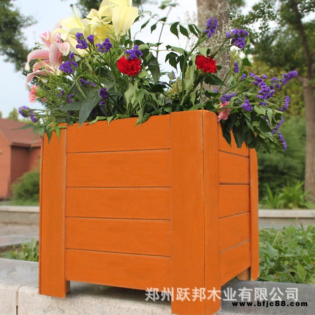 移動花箱 戶外實木花箱 實木花槽 防腐木花箱 定制直銷