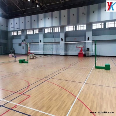 藝科體育供應(yīng) 籃球館木地板安裝 體育專用運(yùn)動(dòng)地板 實(shí)木地板羽毛球館