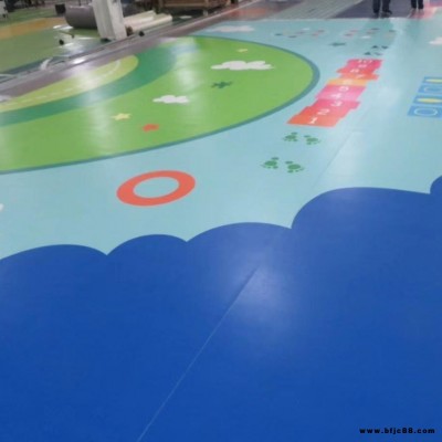 安徽合肥市華萊幼兒園專用塑膠地板，高端環(huán)保發(fā)泡底背，彈性佳，防磕碰，幼兒園塑膠地板價格