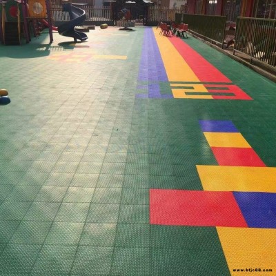 華萊 雙層米格懸浮地板  操場拼裝地板 幼兒園懸浮地板 廠家現(xiàn)貨
