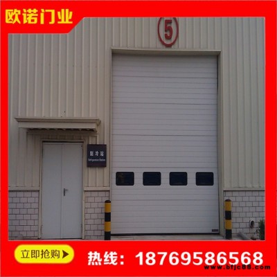 快速升降門 門板分段組合而成廠房工業滑升門
