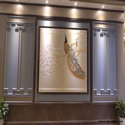 江西南昌裝飾護墻板裝飾板雙獅集成墻板 竹木纖維板設(shè)計安裝