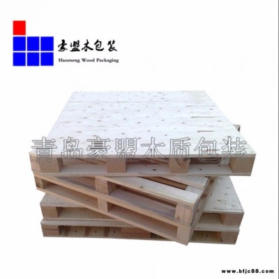 濰坊四面進叉木托盤 化工產(chǎn)品打托使用膠合板底托