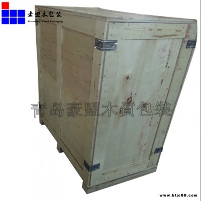 山東青島黃島木制品包裝廠加工生產(chǎn)膠合板木箱可進(jìn)車車使用