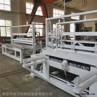 高頻全自動拼板機_瑞力特冷熱壓兩用拼板機_地板廠用指接板自動拼板機價格