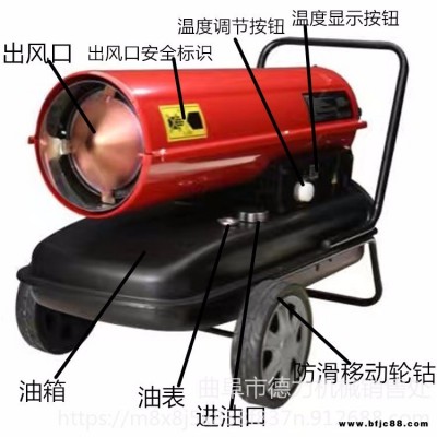 德力批發(fā) 20kw工廠車間加溫取暖器 快速升溫養(yǎng)雞育雛暖風(fēng)機(jī)