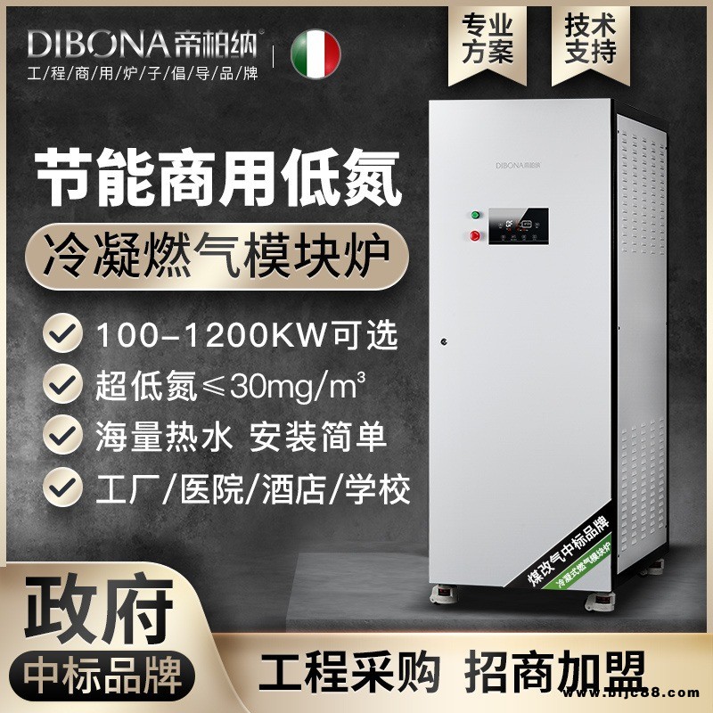 帝柏納商用冷凝式鍋爐 燃氣熱水采暖爐 全自動控溫供暖熱水模塊爐