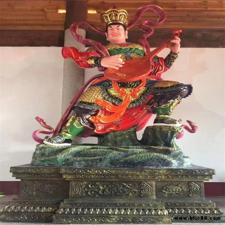 鴻緣法器 寺廟大型佛像鑄造 樹(shù)脂彩繪四大天王佛像 佛教四大護(hù)法佛像 樹(shù)脂佛像定做批發(fā)