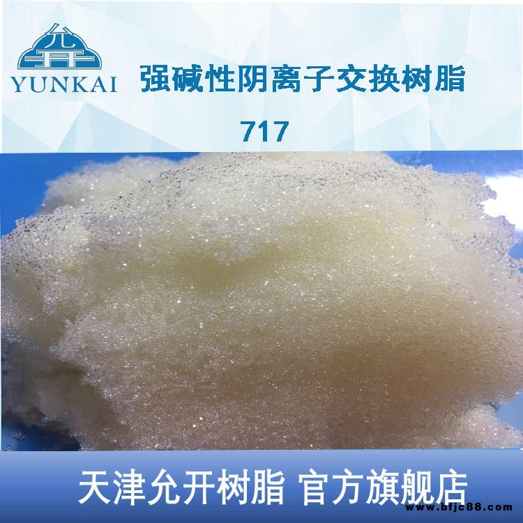 天津允開 電廠水處理專用樹脂 強堿性陰離子交換樹脂 201X7 浮動床樹脂FB
