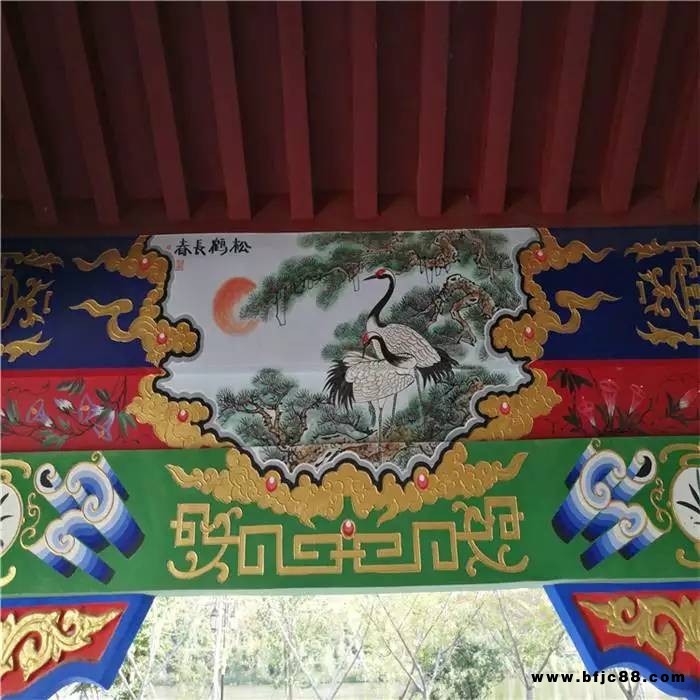古建彩繪/古建油漆/古建筑彩畫彩繪油漆維修，油漆修繕