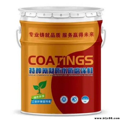 環保無毒水池適用涂料 橋梁涵洞冷庫專用涂料 特種氰凝防水防腐涂料環保供應 瑞通