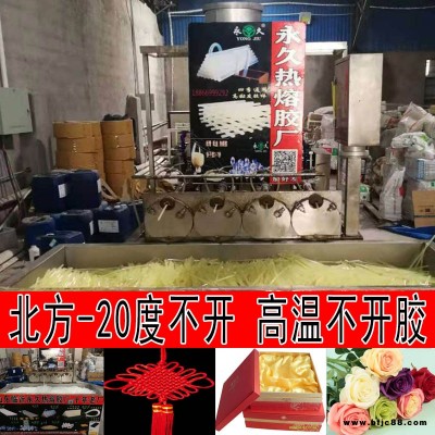 河北保定永宏銅版紙彩印紙箱熱熔膠 快干型1-3秒熱熔膠粒箱包折邊高溫熱熔膠粒