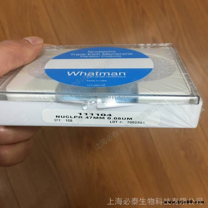 111104 whatman 聚碳酸酯膜 徑跡蝕刻膜 PC膜 008um