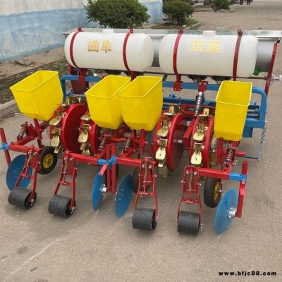 油葵起壟播種機 免扣膜毛豆膜上點播機 鑫農機械 一壟兩行花生點播機