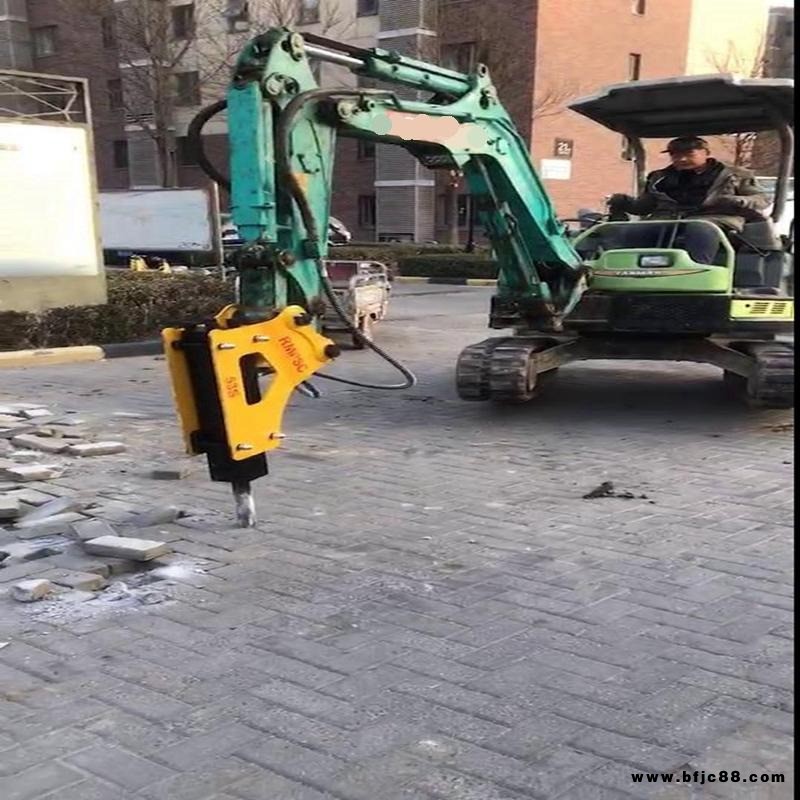 銳猛微挖破碎器RM53炮錘 小微型挖掘機30破碎錘頭久保田洋馬石川島玉柴三一柳工山河竹內山貓徐工卡特小松斗山現代日立加藤