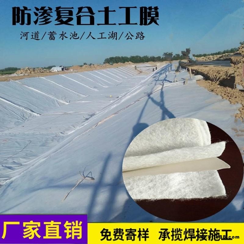 復(fù)合土工膜  兩布一膜一布一膜 蓄水池景觀湖濕地公園尾礦庫