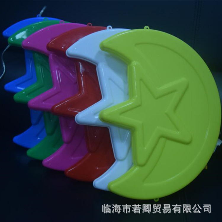廠家直銷LED月亮圣誕昏慶彩燈掛件工程亮化燈防水LED節日裝飾示例圖4