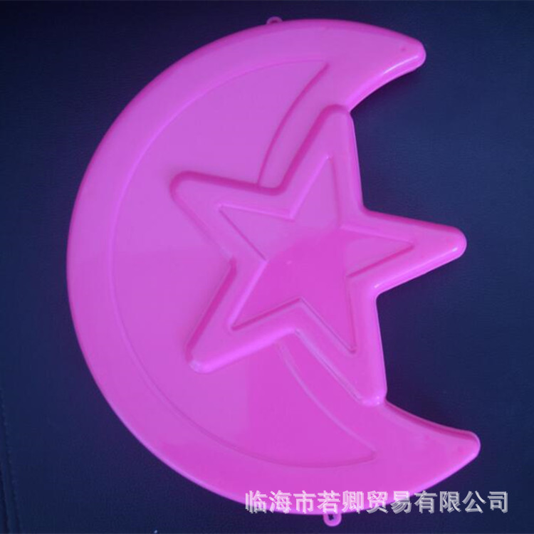 廠家直銷LED月亮圣誕昏慶彩燈掛件工程亮化燈防水LED節日裝飾示例圖2