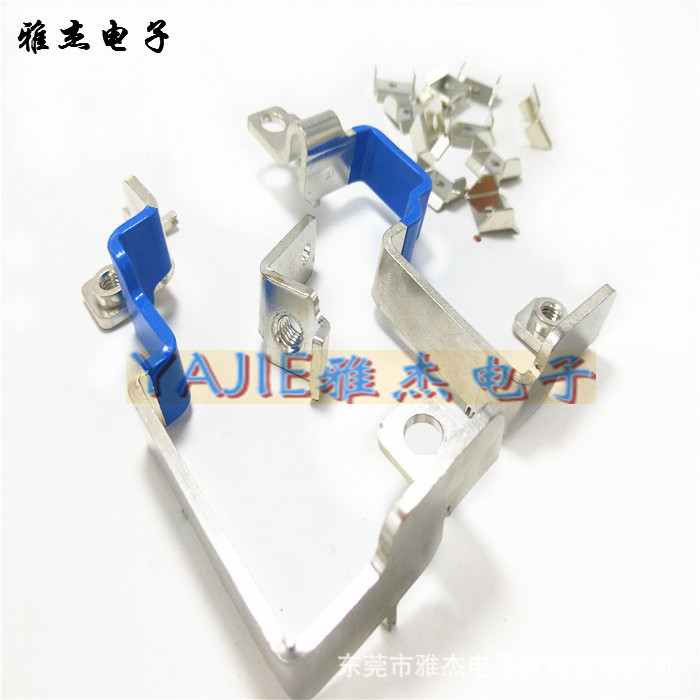 噴塑折彎母排軟連接 新能源電池硬連接件 噴塑涂層鍍鎳銅排示例圖2