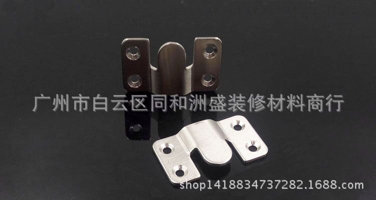 家具連接件 床掛扣鐵掛片 山字扣 鏡扣鏡子掛鉤 畫框 不銹鋼小號示例圖5
