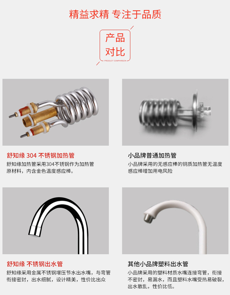 量大優(yōu)惠批發(fā)家用方便安裝即熱式水龍頭電熱水龍頭加熱神器熱銷示例圖12