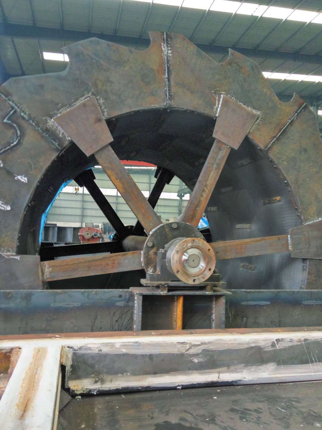 多輪式高效耐磨河沙廠洗砂設備 輪式洗沙機生產線全套設備廠家示例圖9