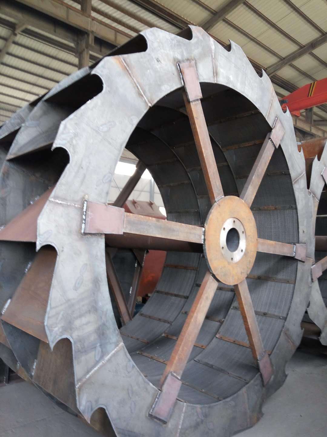 多輪式高效耐磨河沙廠洗砂設備 輪式洗沙機生產線全套設備廠家示例圖1