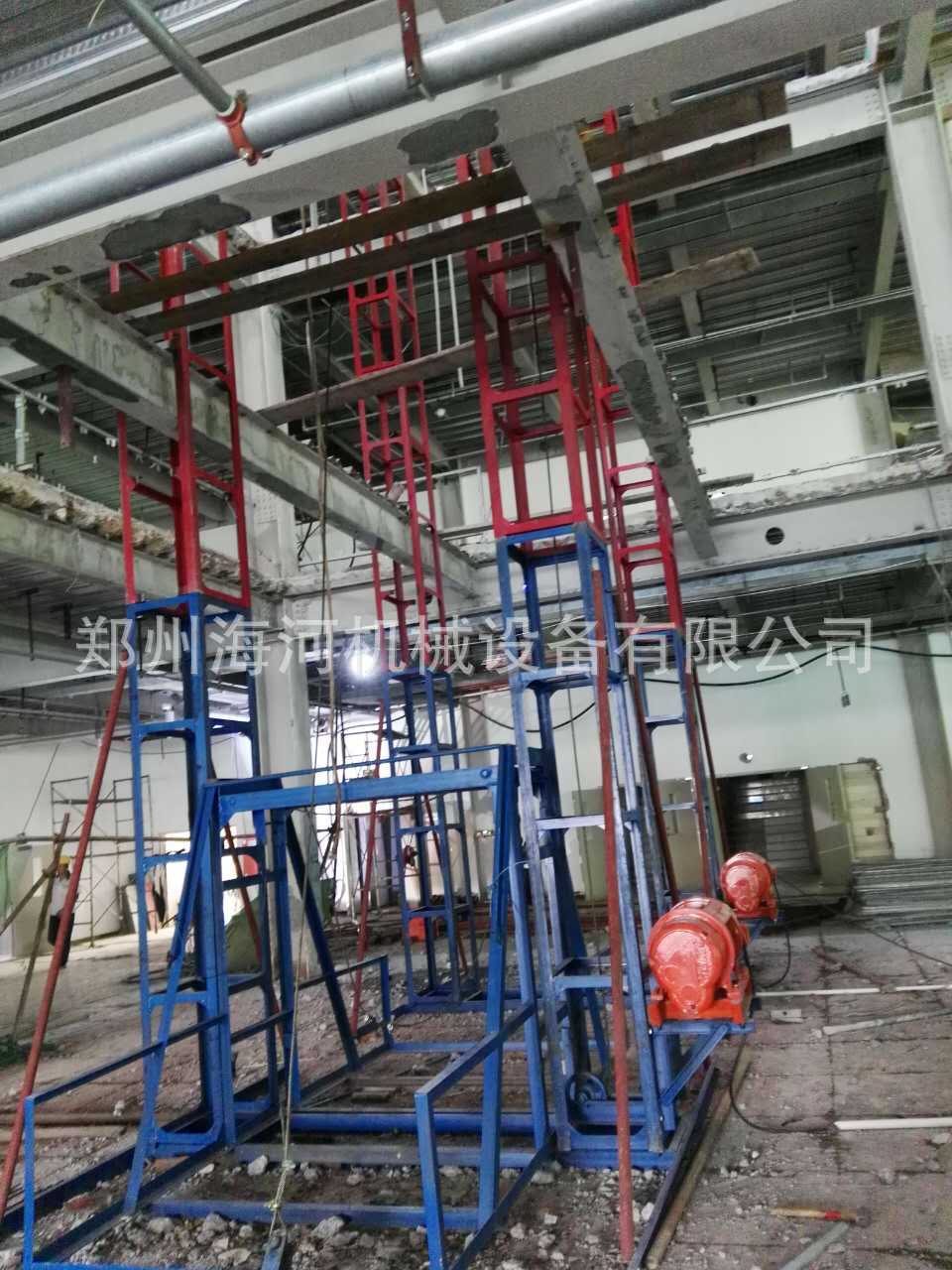 供應龍門架施工升降機 工地蓋樓專用提升機 雙柱單吊籃 載貨機示例圖14