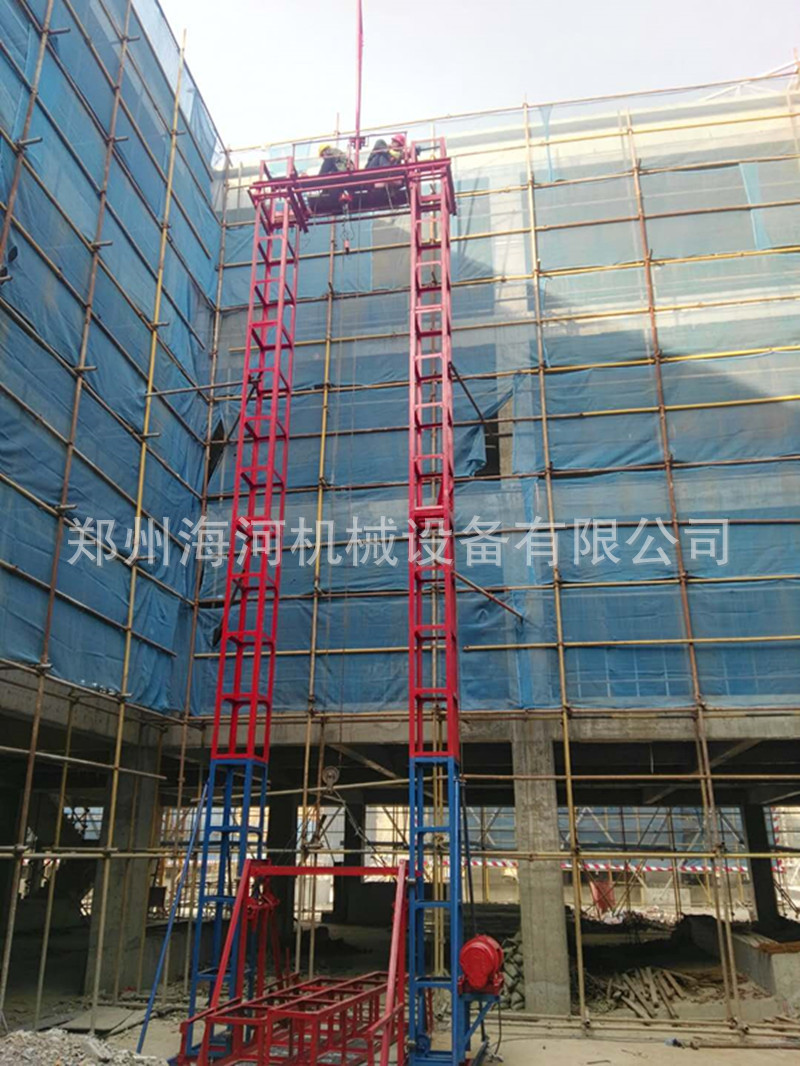 【2018】垂直高層建筑施工升降機(jī) 建筑工地用龍門吊物料提升機(jī)示例圖9