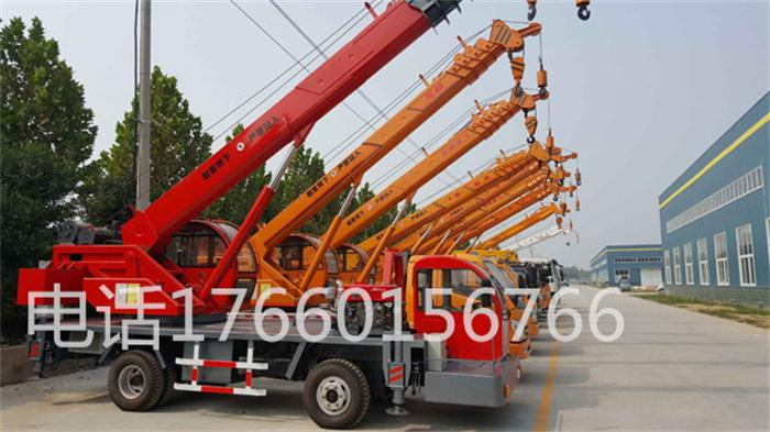 龍昕自制10噸汽車(chē)起重機(jī)   小型起重機(jī)   油電兩用   輕巧靈活    多功能性示例圖2