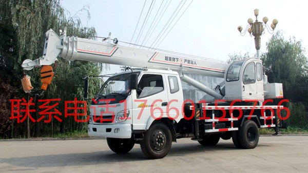 唐駿歐玲10噸汽車起重機    液壓系統    油電兩用    動力強勁示例圖2