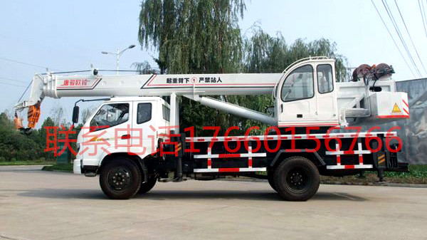 唐駿歐玲10噸汽車起重機    液壓系統    油電兩用    動力強勁示例圖1