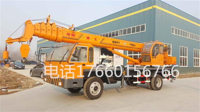 龍昕自制12噸汽車起重機   油電兩用  動力性能好   高效節能示例圖1