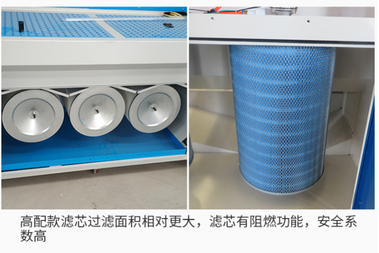 廠家直供打磨臺 名崢拋光除塵工作臺 平鋪式打磨吸塵 可移動脈沖粉塵收集回收設備示例圖9
